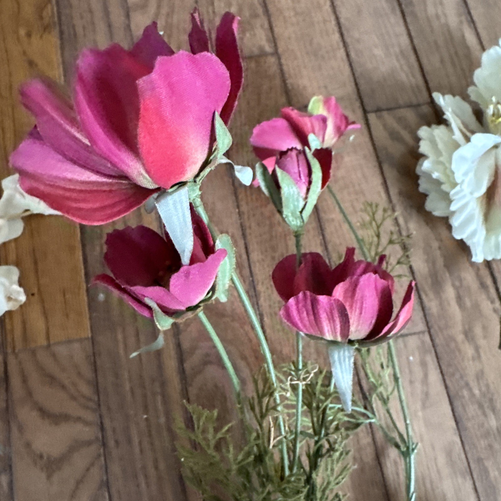 10 Vintage 1970s Artificial Flowers Dogwood Iris Peony Anemones Dahlia Magnolia