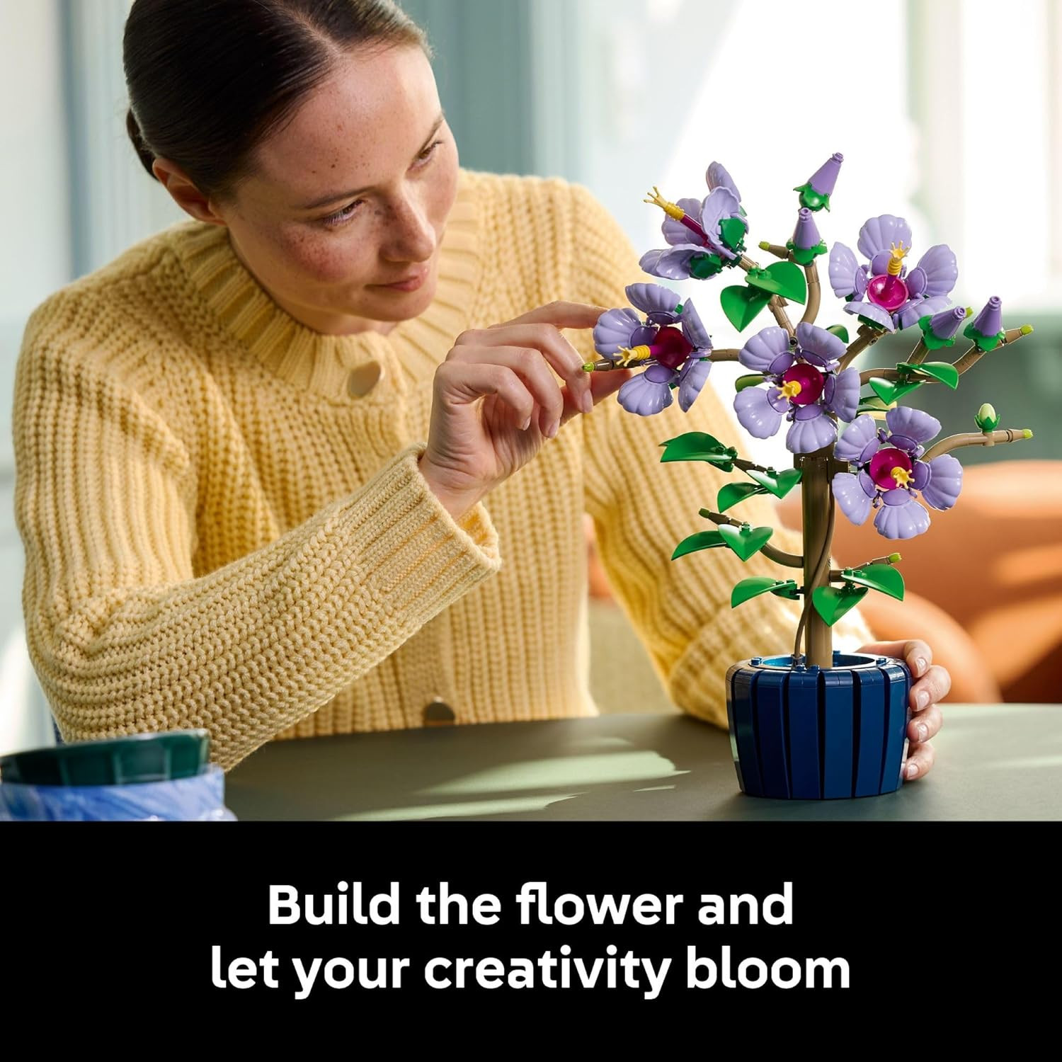 Hibiscus Flower Building Set – Artificial Plant & Flower Blocks – 18+ Years – 10