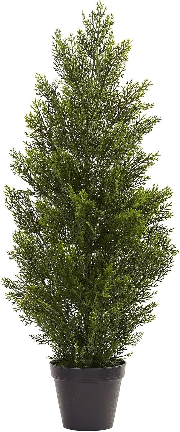 Realistic 3ft Cedar Pine Tree – Waterproof & Odorless Indoor/Outdoor Decor