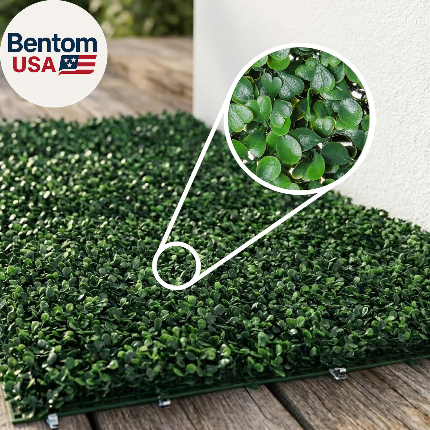 (33Sqft) Artificial Light Green Grass Wall Decor, Hedge Leaf Boxwood Roll Panels