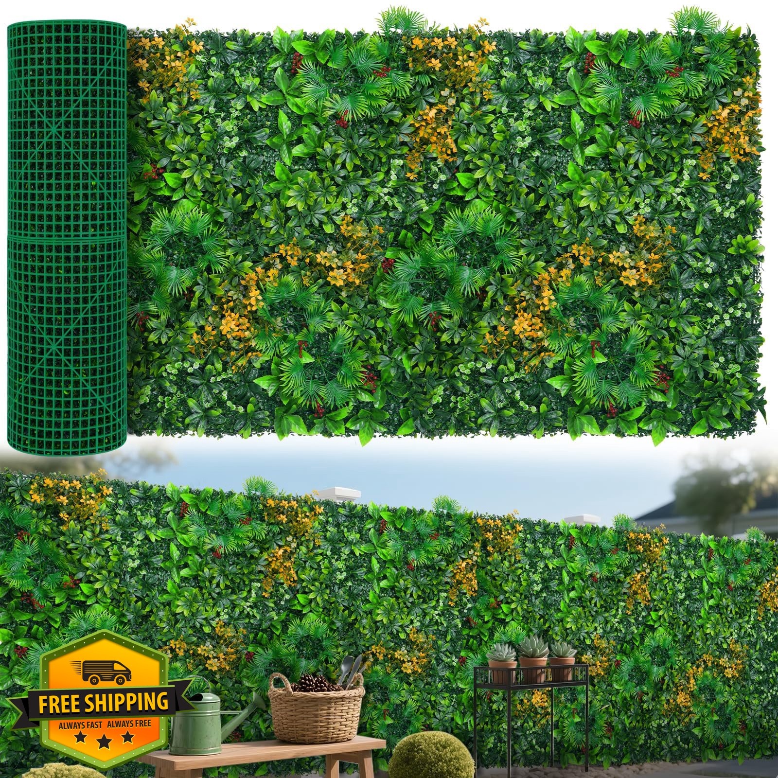 EverNature Grass Wall Panels Tropical 40×120