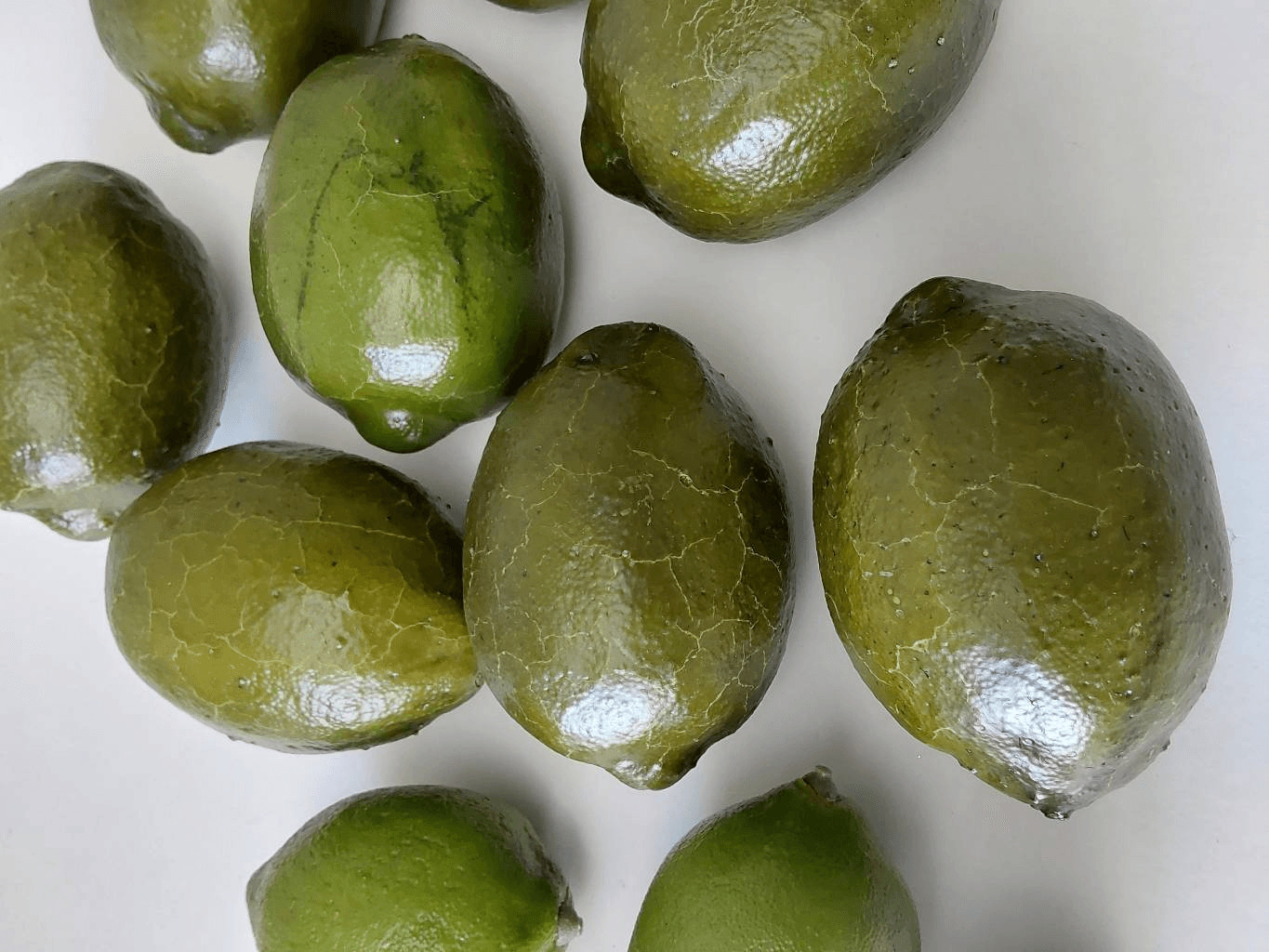 Faux Limes Lot of 13 Artificial Fruit Two sizes