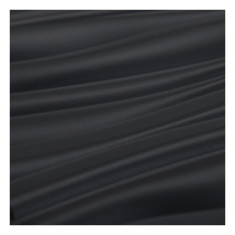 Black 3D Wave Wall Panels Textured Board 19.7 x 19.7 Inch Modern Decor