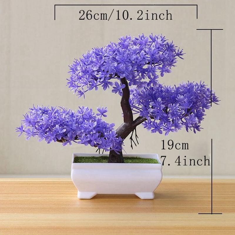 Artificial Bonsai Tree Potted Fake Plant Home Garden Table Room Decor Ornament