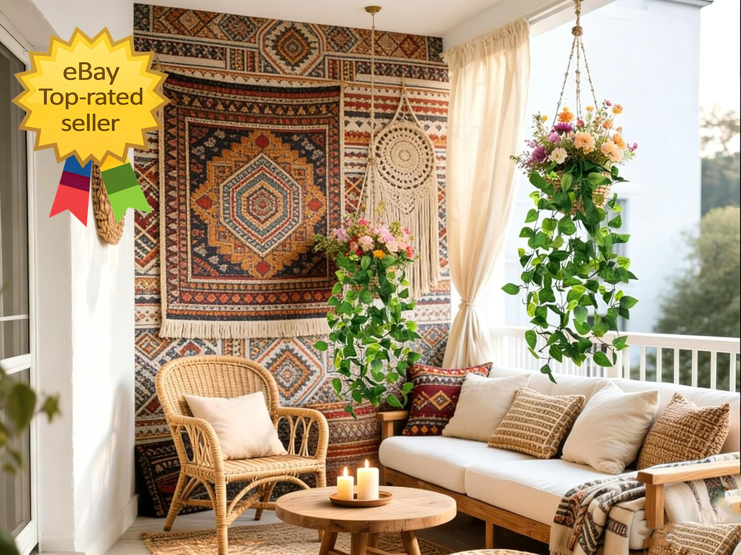 2 Pcs Fake Hanging Plants Artificial Pothos Vines Indoor Outdoor Home Decor