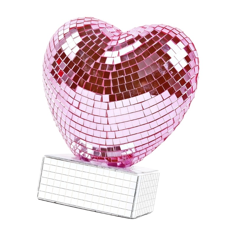 Elegant Heart Shape Glass Decoration for Romance Event Like Anniversaries Gifts