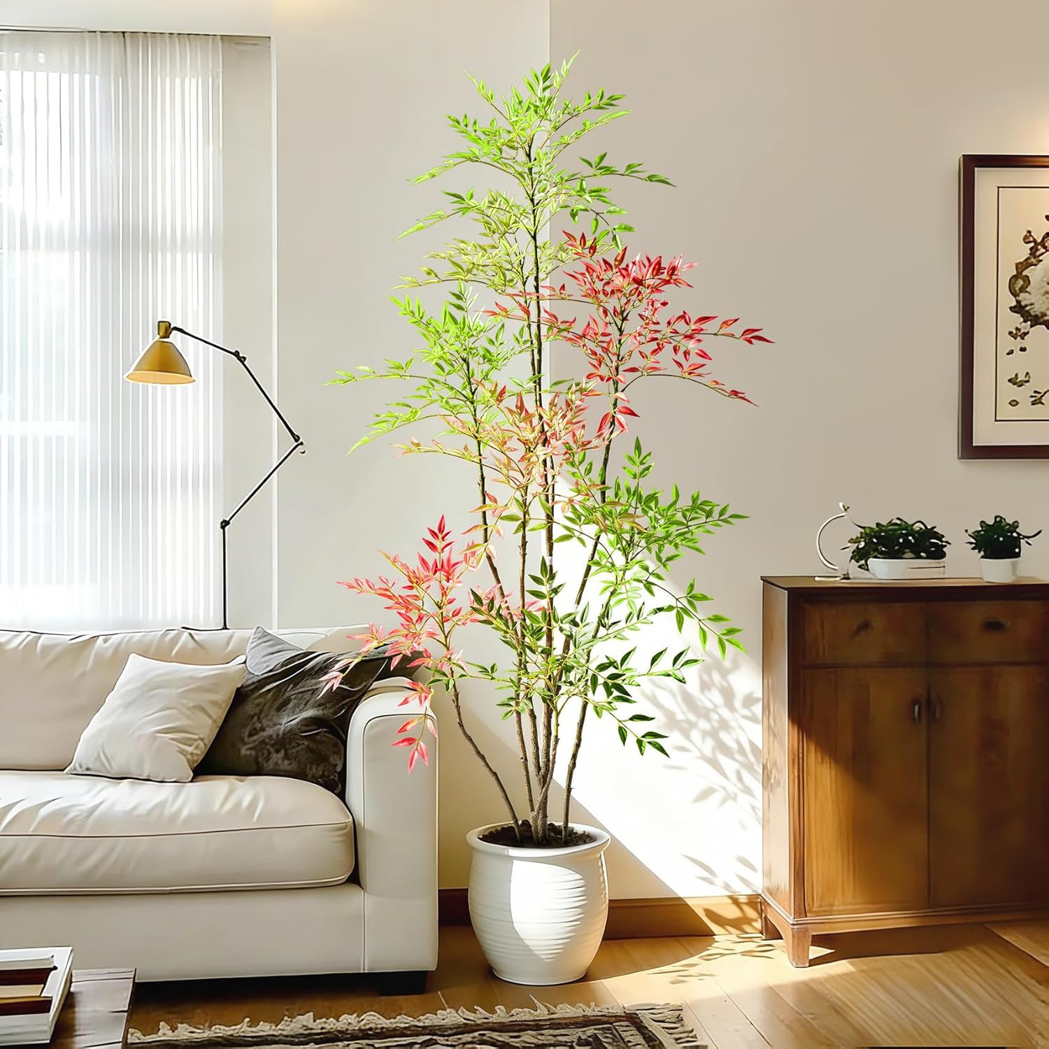 Realistic Tall Fake Bamboo Tree for Home & Office Decor – Indoor/Outdoor
