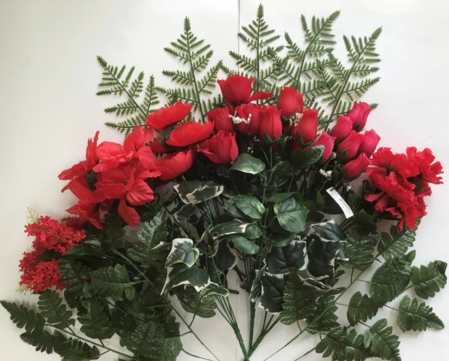 14″ Mixed Floral (12 pieces) Bush Silk Flower Home Wedding Table Decor MXD1016