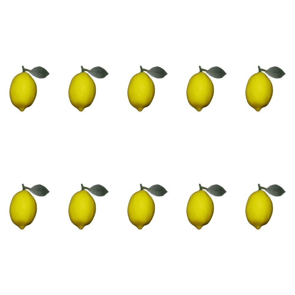 Yellow Green Artificial Lemon For Decoration For Home And Commercial Settings