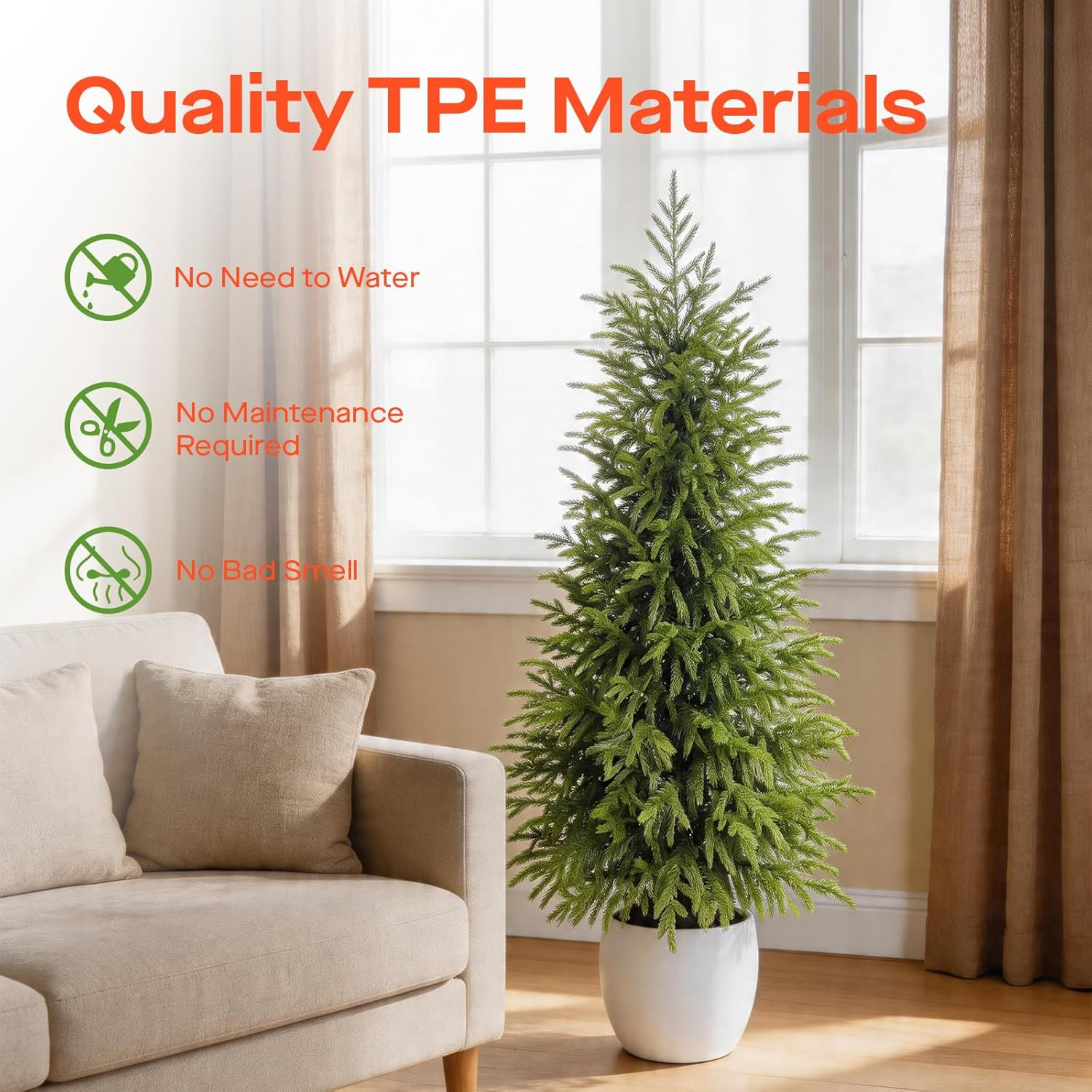 3FT UV Resistant Artificial Topiary Set of 2 for Outdoor Home Decor