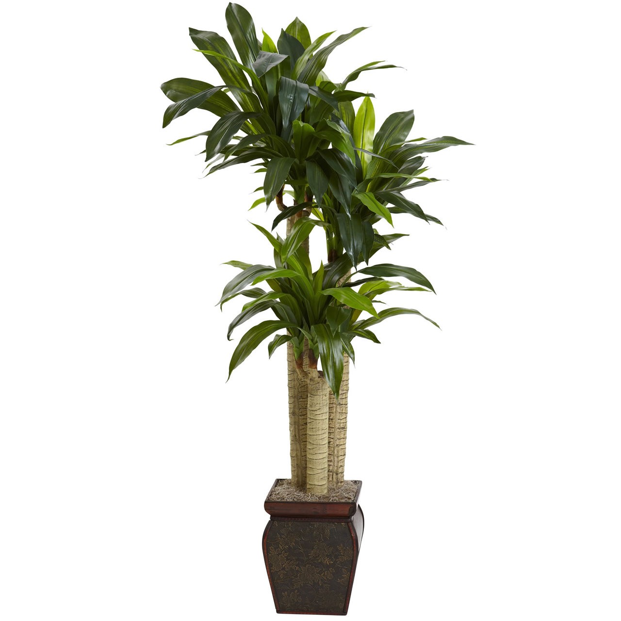 4 1/2′ ARTIFICIAL FAKE TROPICAL CORNSTALK DRACAENA PLANT TREE – REAL TOUCH