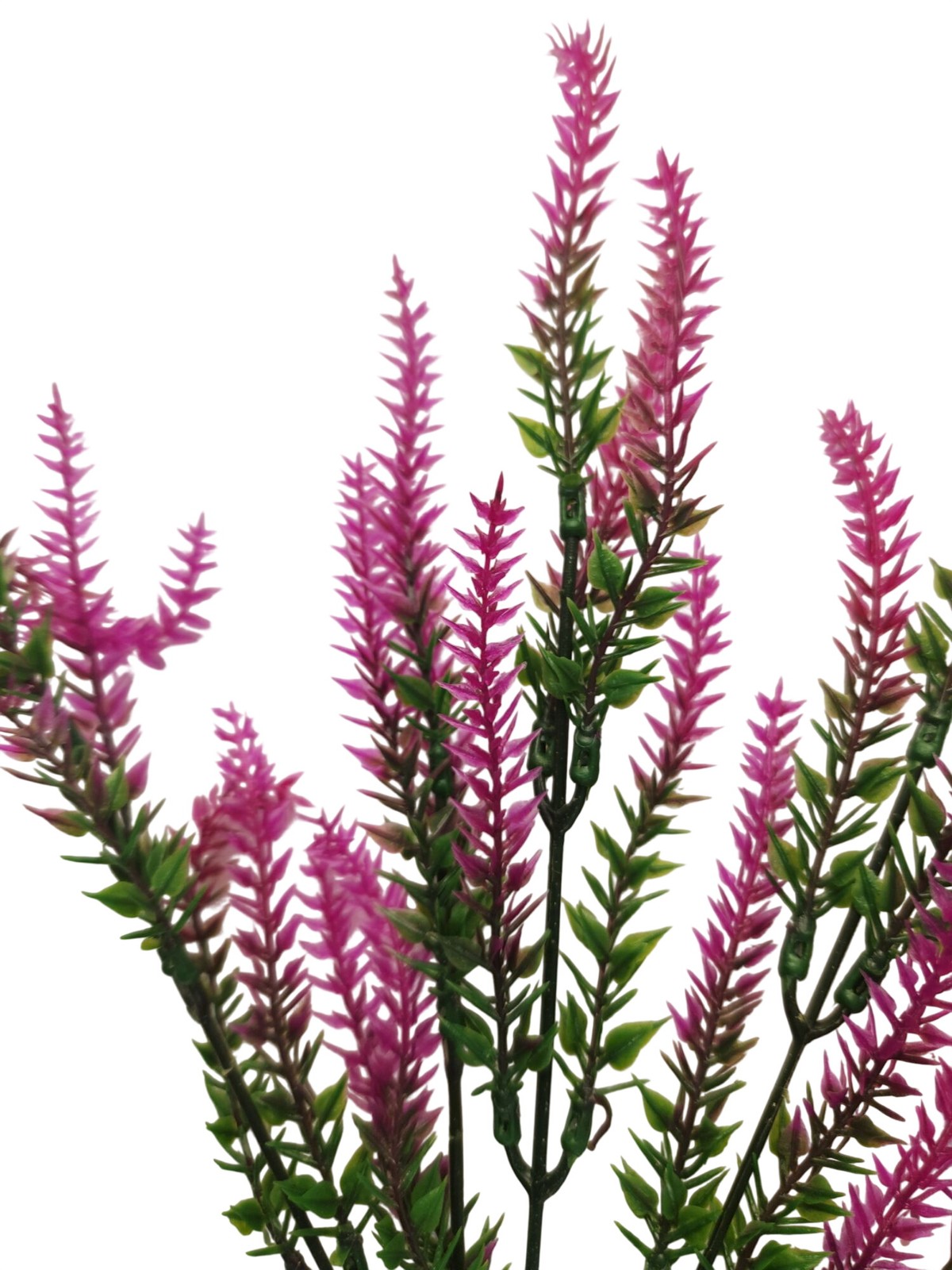 Fuchsia Pink Faux Lavender Stems Artificial Heather Spray Floral Filler Wreath F