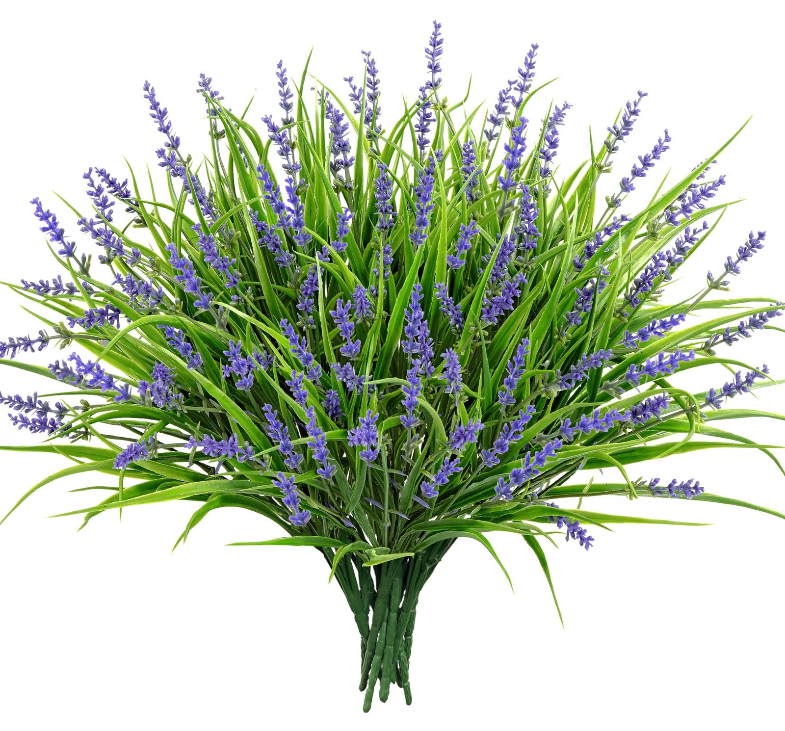 Besteek 24 Bundles Artificial Plants Flowers Outdoor, Faux Lavender Flowers F…