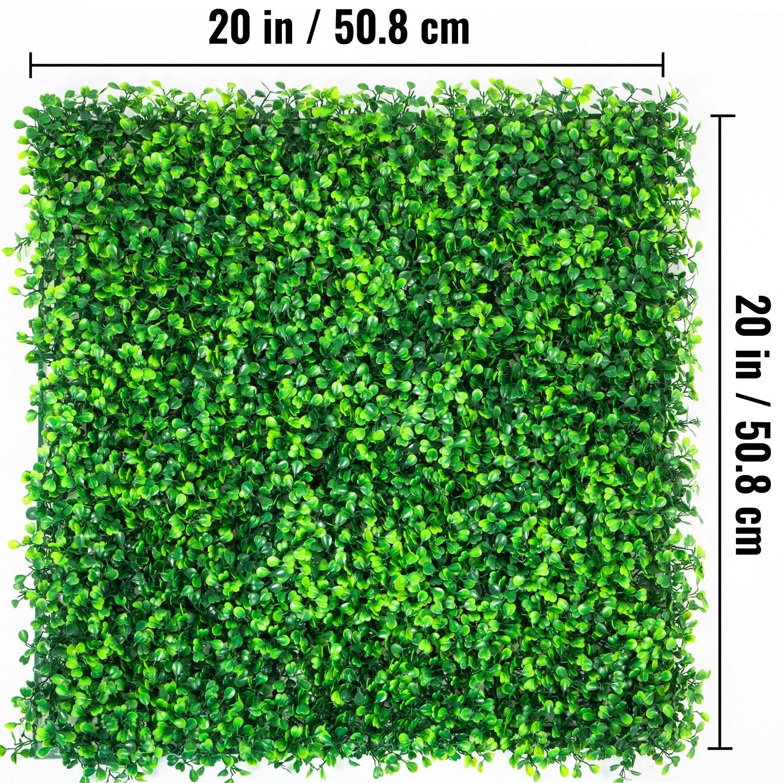 20-in x 20-in Artificial Boxwood Panels, 20PC for Garden Fence & Indoor Decor