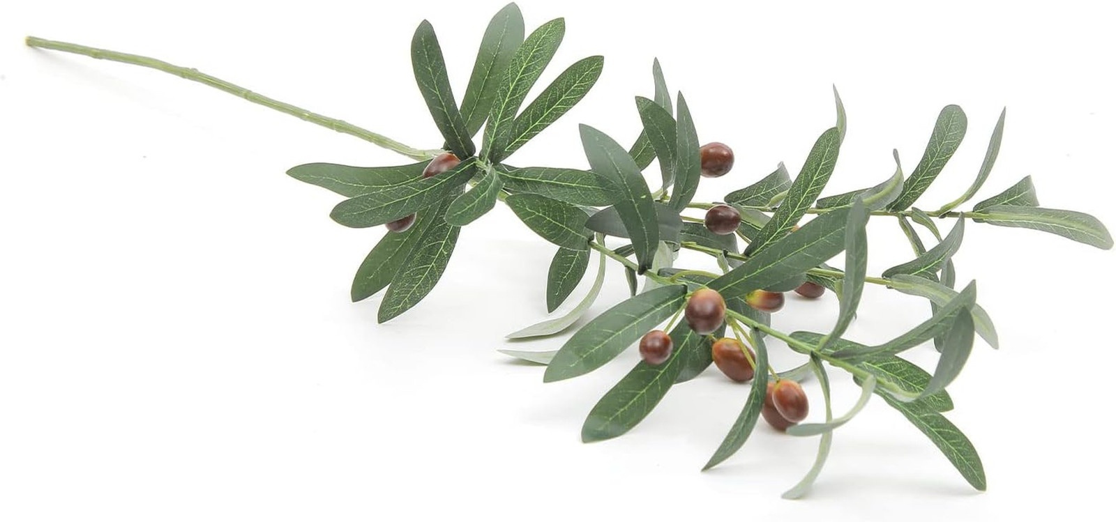 8 PCS Fake Olive Tree Branches Faux Olive Branches for Vase 28 Inch Long Stems A