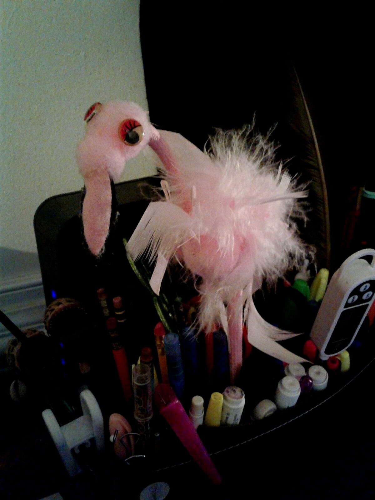 Vase Stake Flamingo Pink Floral Pen Wedding Flower Stick Girls WOMENS CRAFTS