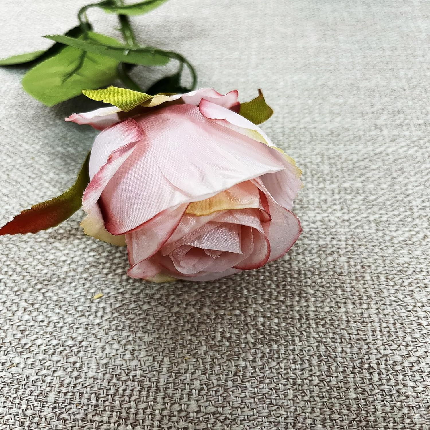 10pcs Artificial Rose Flowers Long Stem Fake Silk Roses for DIY Wedding Bouquet