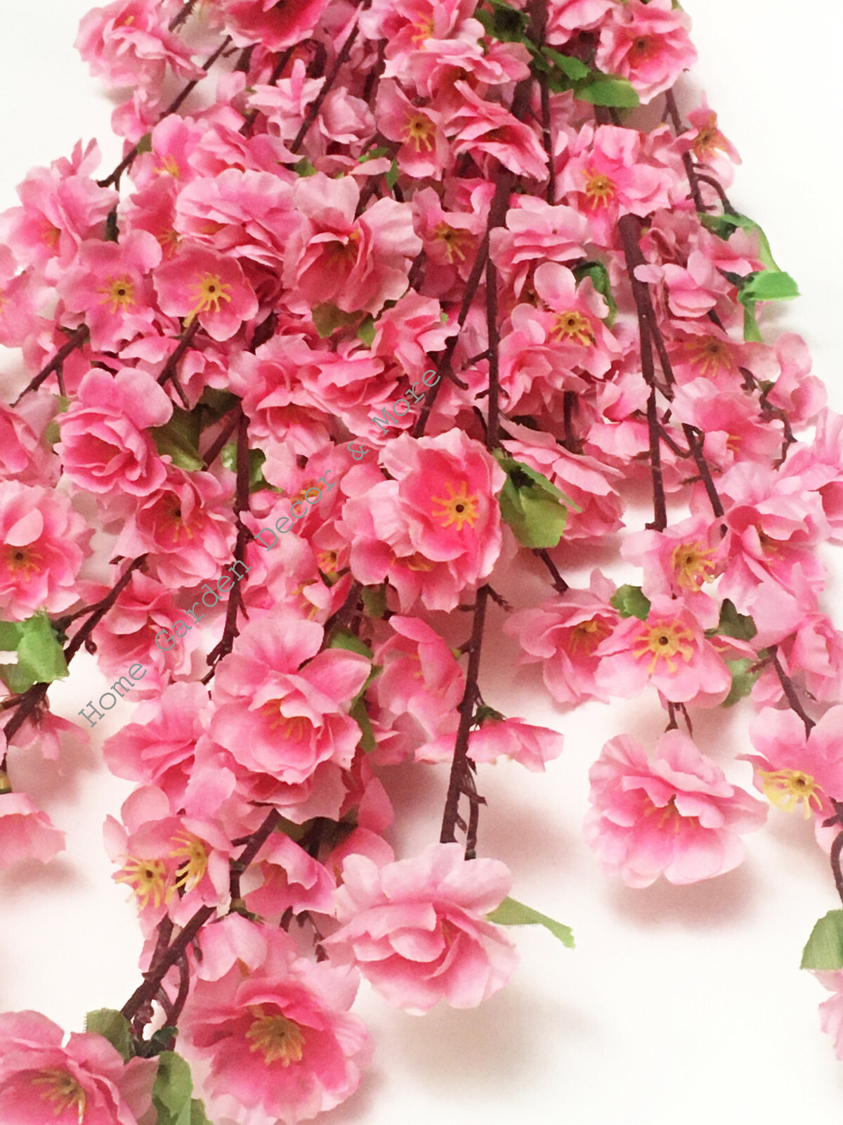 12 PACK 48″ Long Stem Artificial Realistic Silk PINK Cherry Blossom Flowers