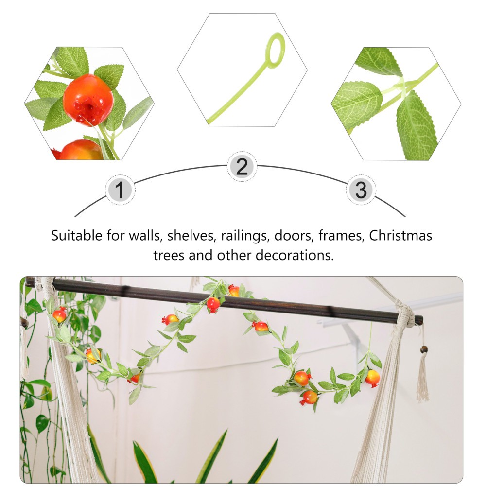 1Pcs Reusable Artificial Silk Stone Vine Suitable for Shelf and Door Decor
