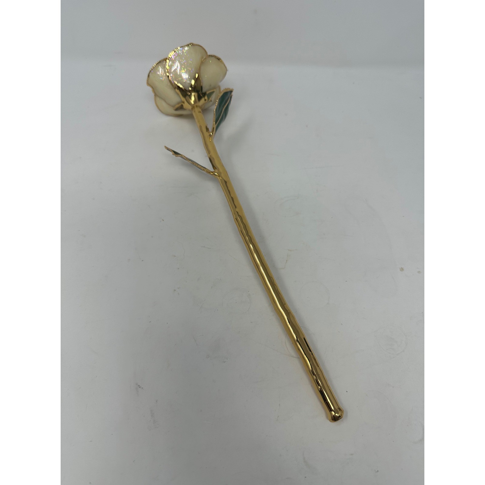 Lemon White Rose – Original 24k Gold Dipped Rose – Real Rose Plated in Gold