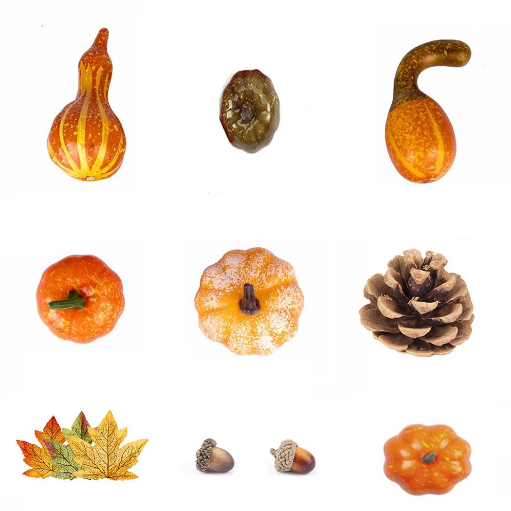 Artificial Pumpkin Harvest Autumn Thanksgiving Wreath Banquet Party Decor