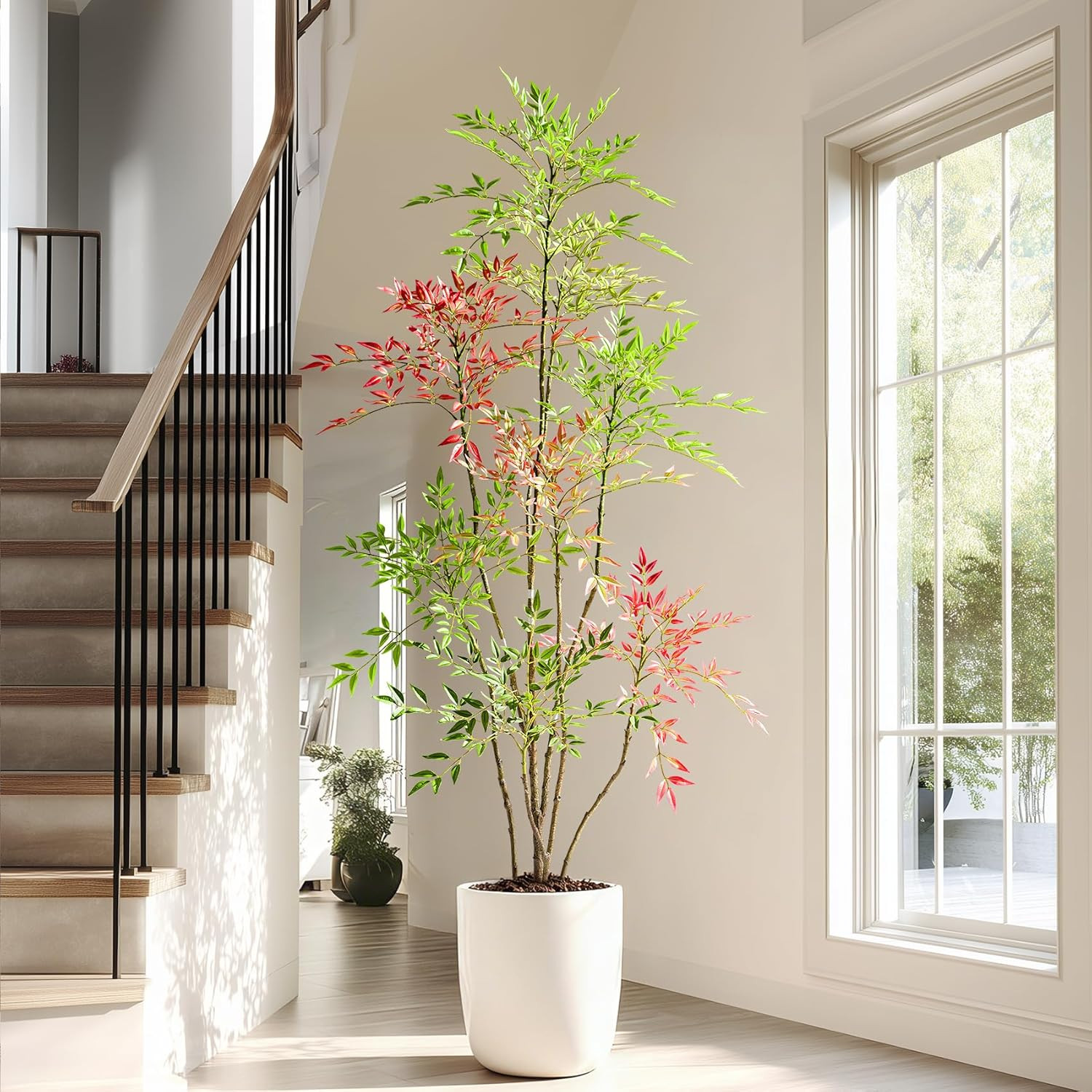 Realistic Tall Fake Bamboo Tree for Home & Office Decor – Indoor/Outdoor