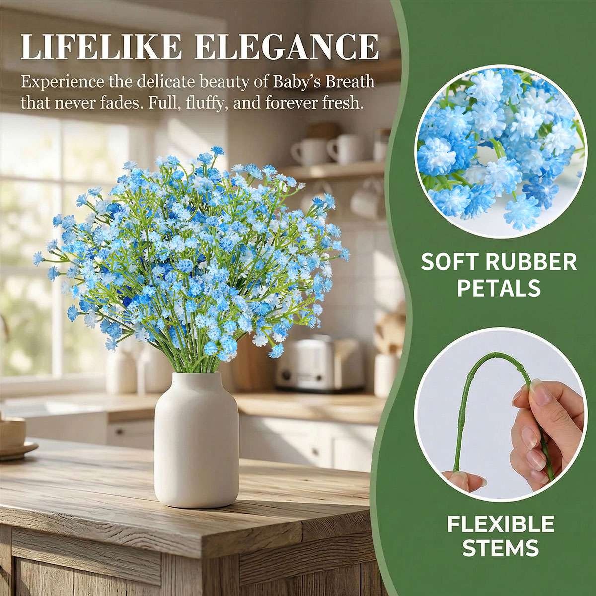 Baby Breath Artificial Flowers Fake Babys Breath Gypsophila Flower Bulk Wedding