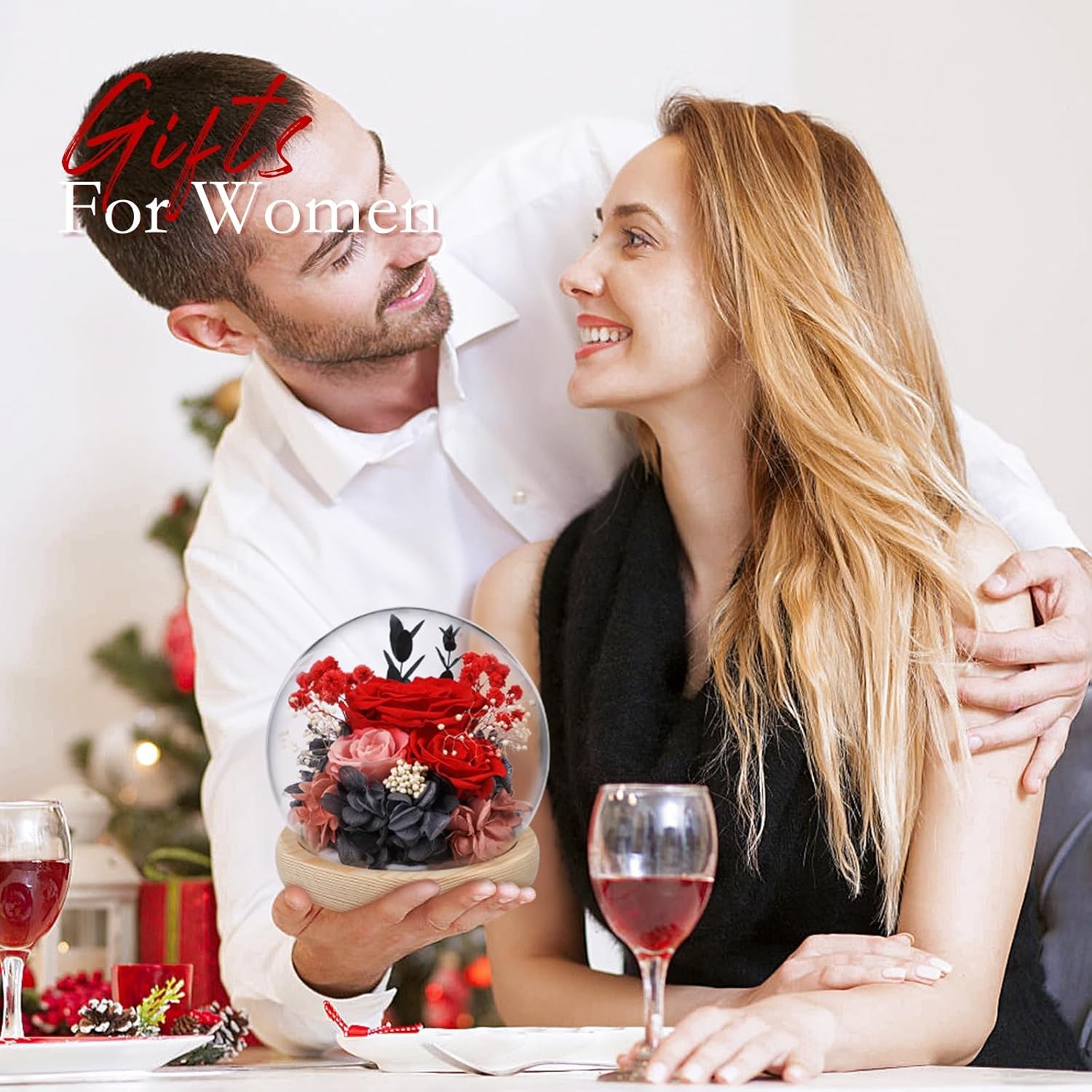 FIACO Valentines Day Gifts for Her Preserved Rose Forever Fresh Flowers for Deli