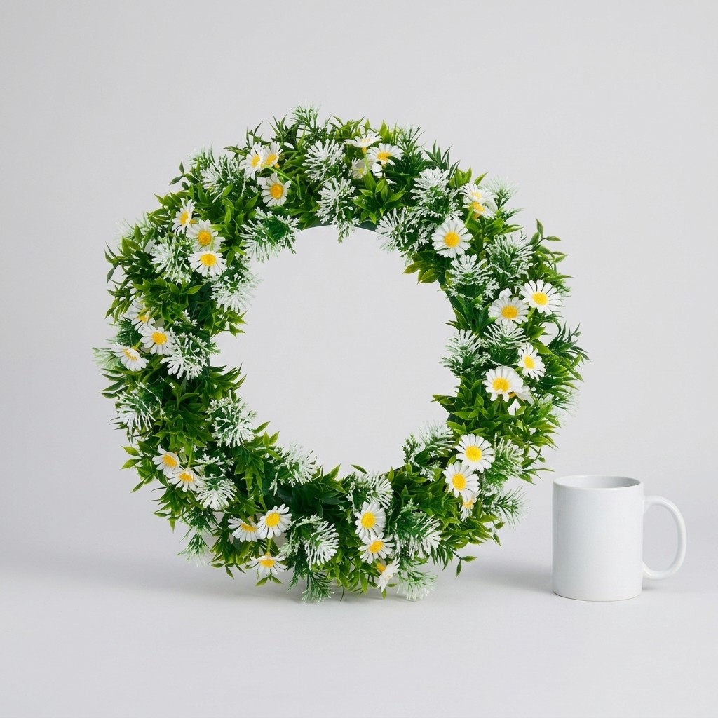 Green Wreath, 42 cm Door & Wall Decor