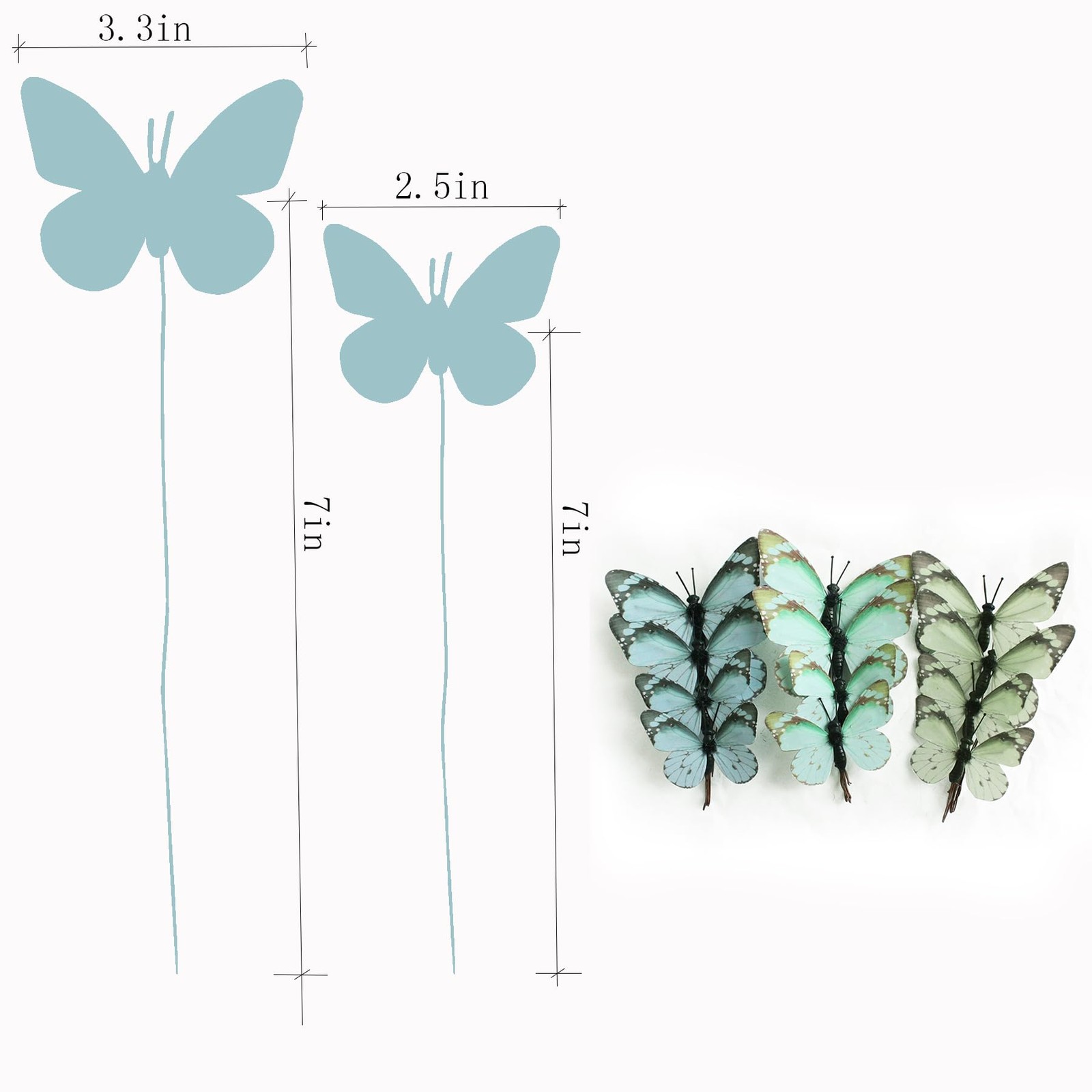 Artificial 3D Decorative Butterflies, Highly Decorative, Suitable for Wedding…