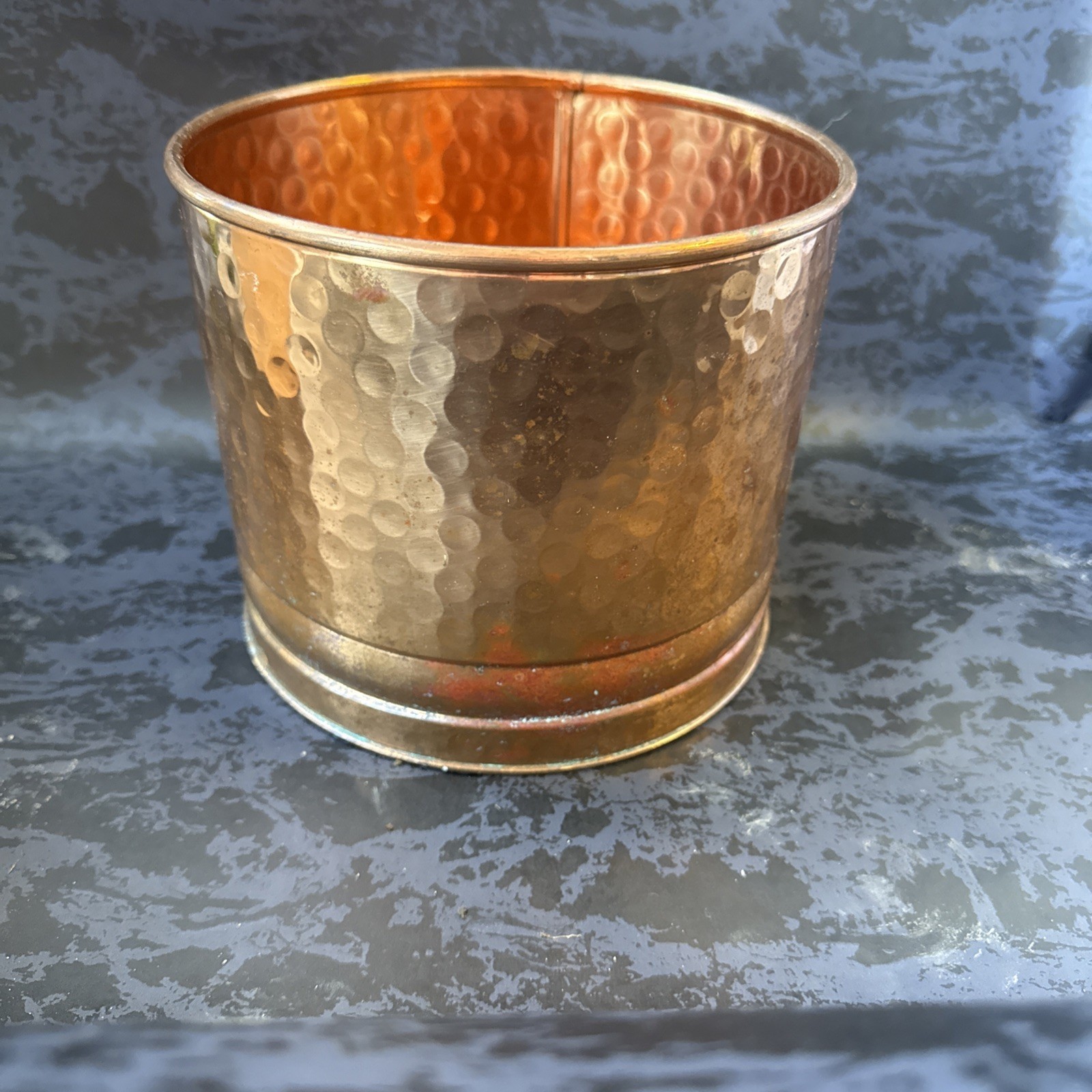 Brass/Copper Colored Pot Great for Indoor Plants Or Home Decor No Markings
