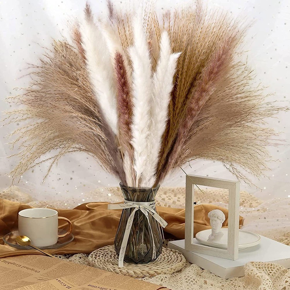 Natural Reed Dried Flower Dusting Broom Living Room Bouquet Decorative Piece