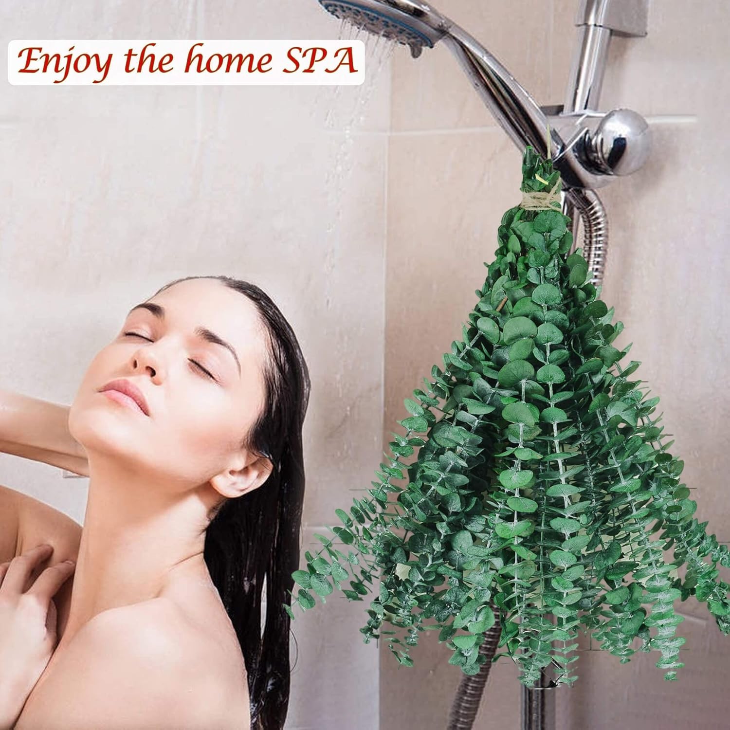 10Pcs Dried Eucalyptus Stems, 17″ Real Natural Hanging Eucalyptus for Shower,…