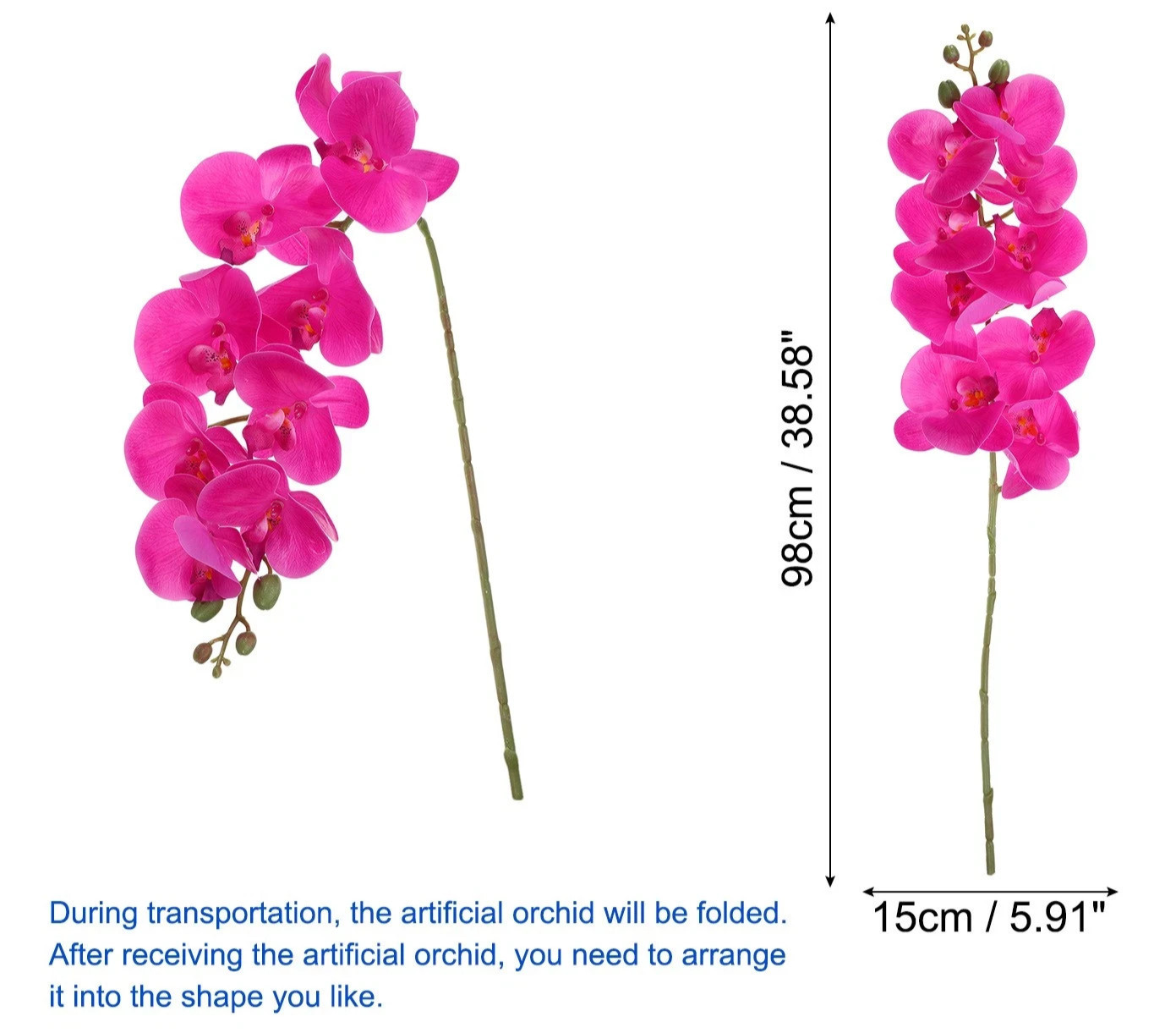 Artificial Orchid Flowers Color Fuchsia Artificial Orchid Flowers