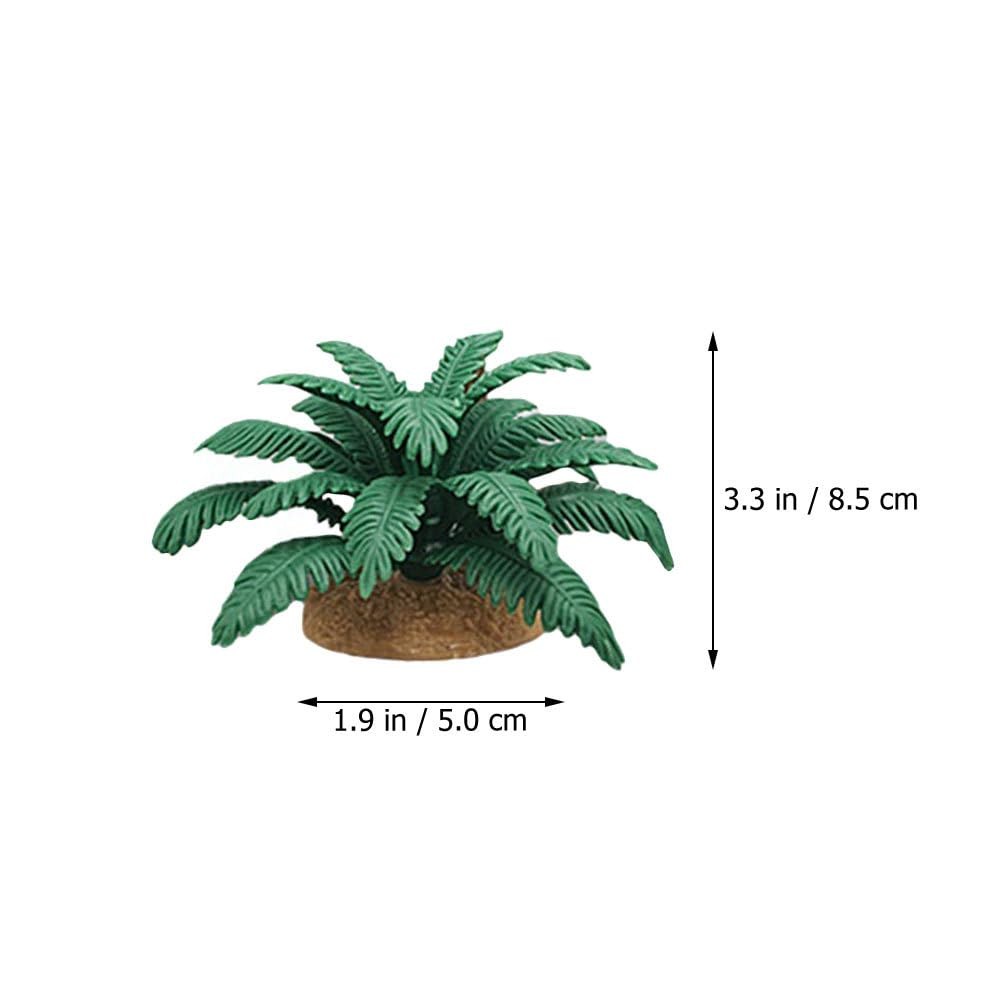4Pcs Mini Palm Trees and Cactus Artificial Plant Decor Set for DIY Craft Scen…