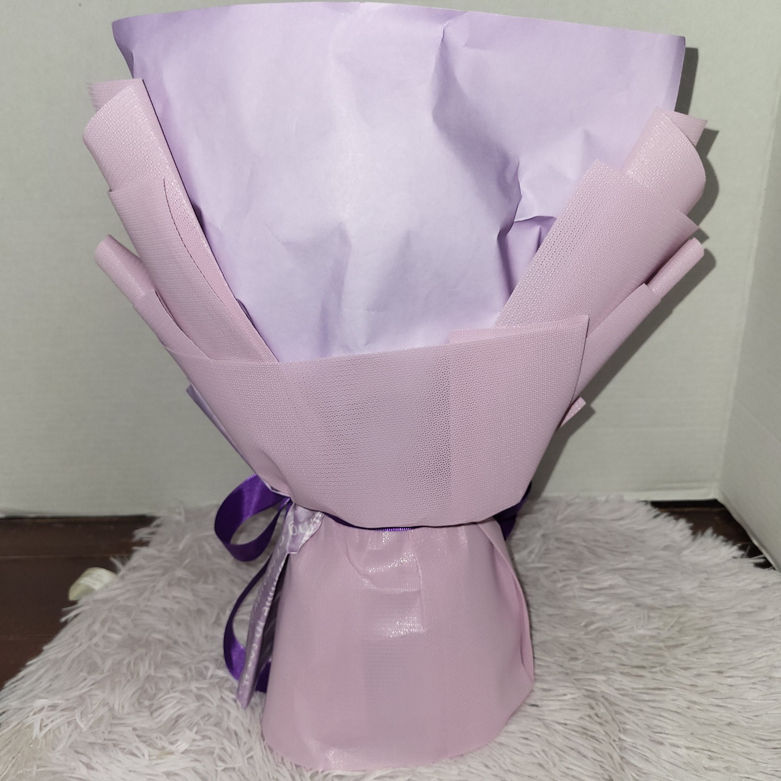 Purple Roses Bouquet Great Birthday Gift Beautiful Preserved Flowers
