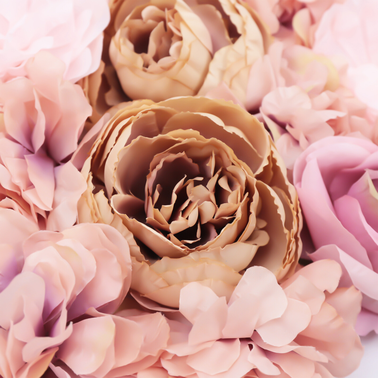 6PCS Artificial Rose Hydrangea Flower Wall Panels Wedding Bouquet Display New