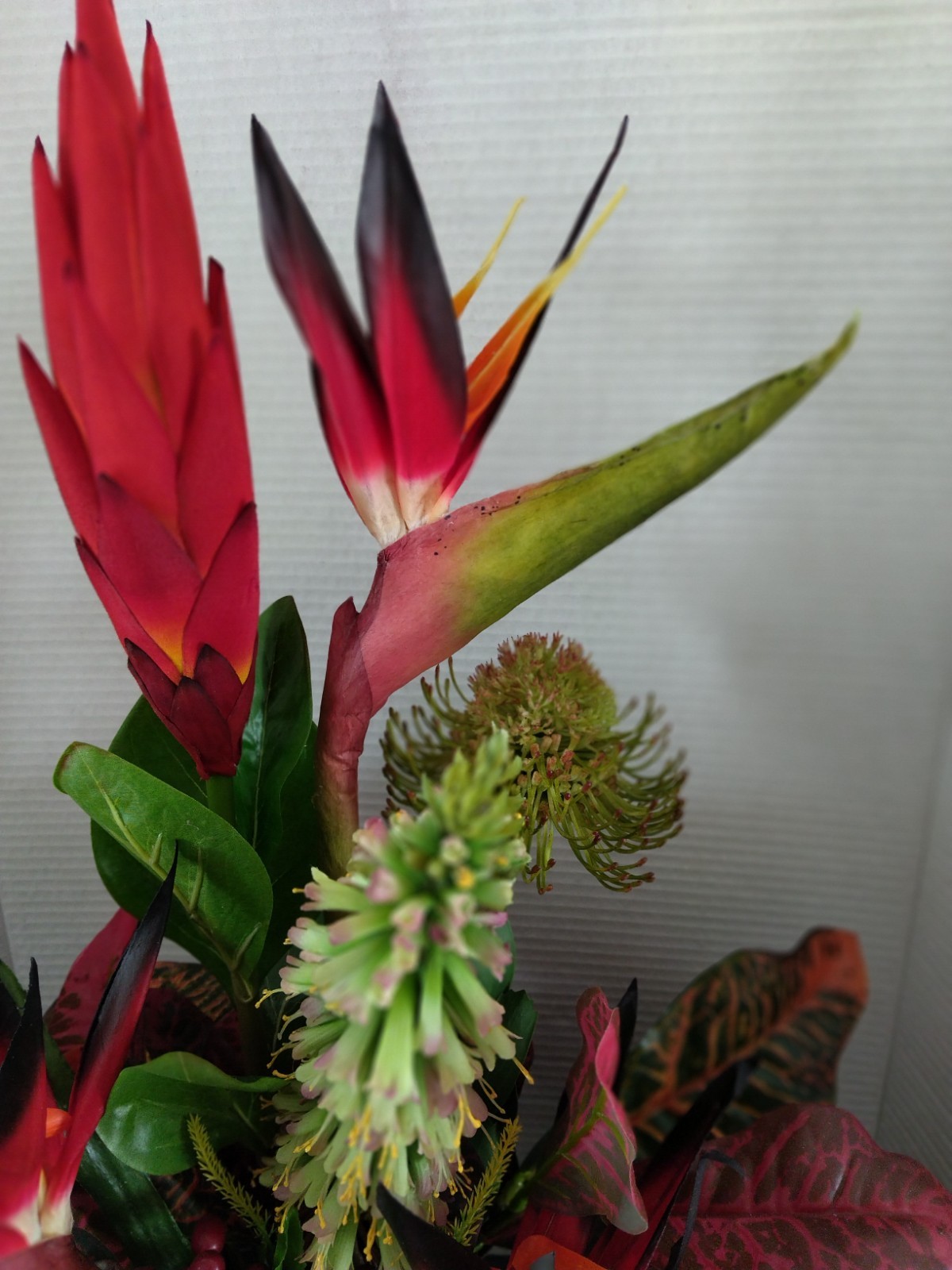 Artificial Tropical table centerpiece