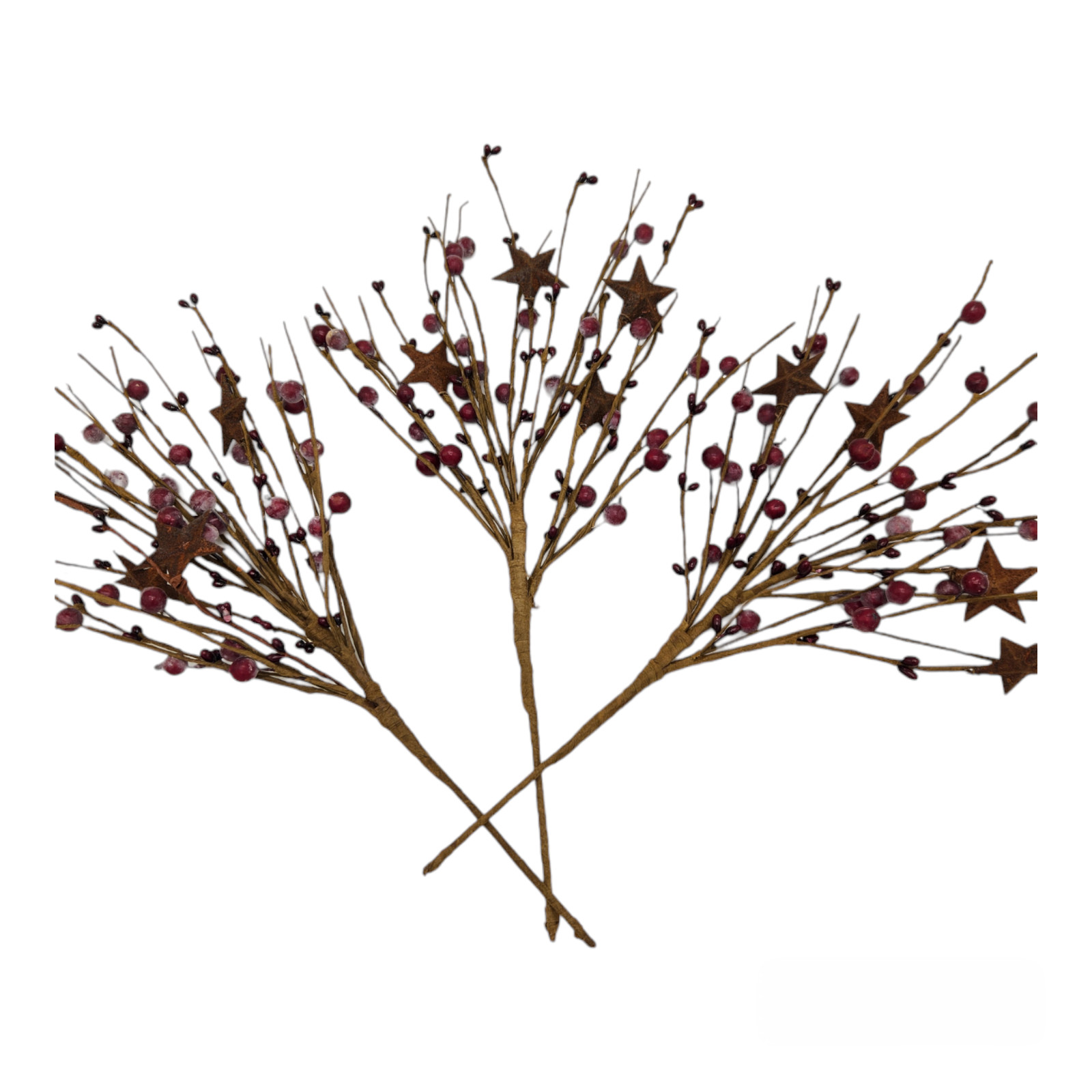 Burgundy or Red Color Berry Picks Artificial Berries Spray Home Decor N603