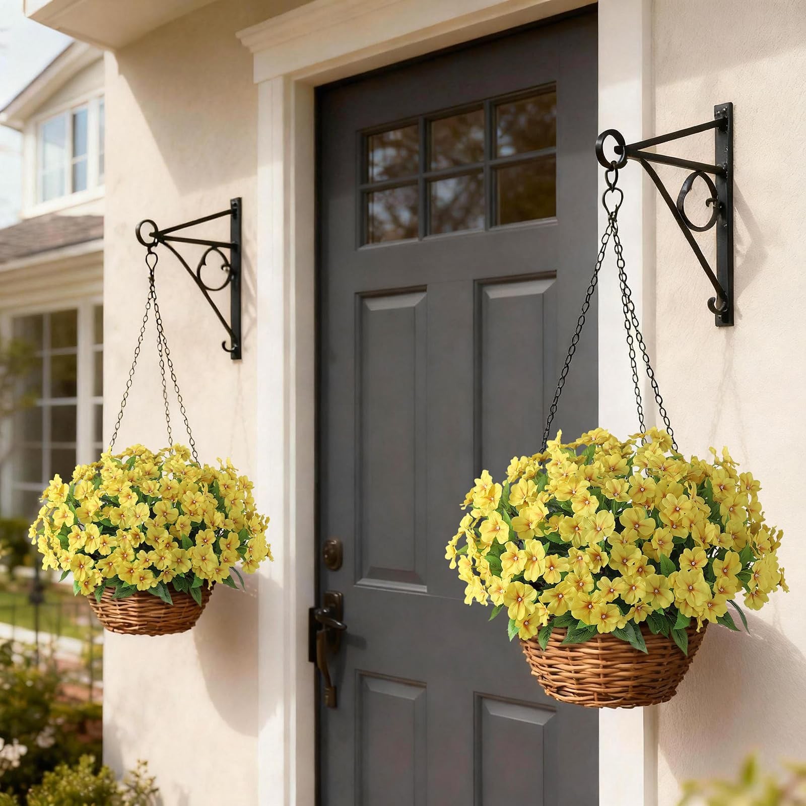 8 Bundles Artificial Impatiens for Outdoor Spring Summer Decor, No Fade Silk …