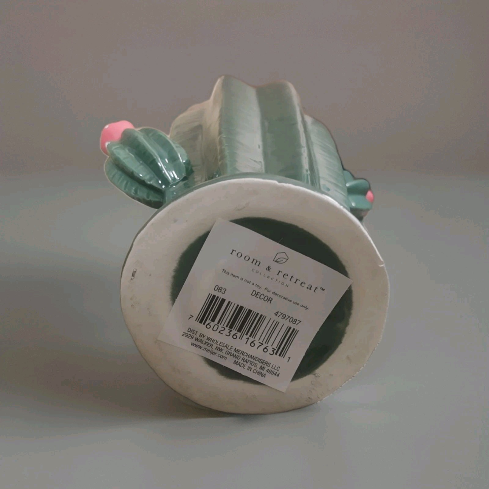 Ceramic Faux Cactus Set – 6 Pc Lot – Southwestern Home Decor