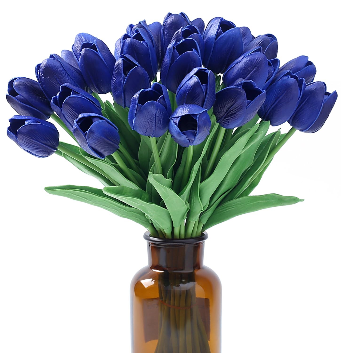 15pcs Blue Tulip Artificial Flowers for Home Decor, Wedding Bouquets &