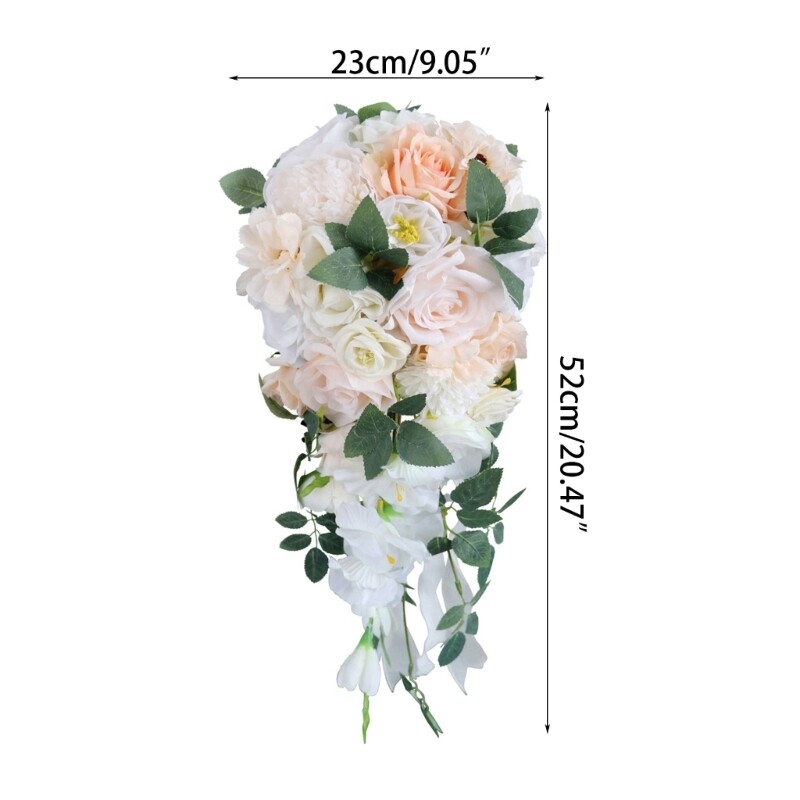 Handheld Artificial Rose Bridesmaids Bouquet for Birthday Anniversary Party