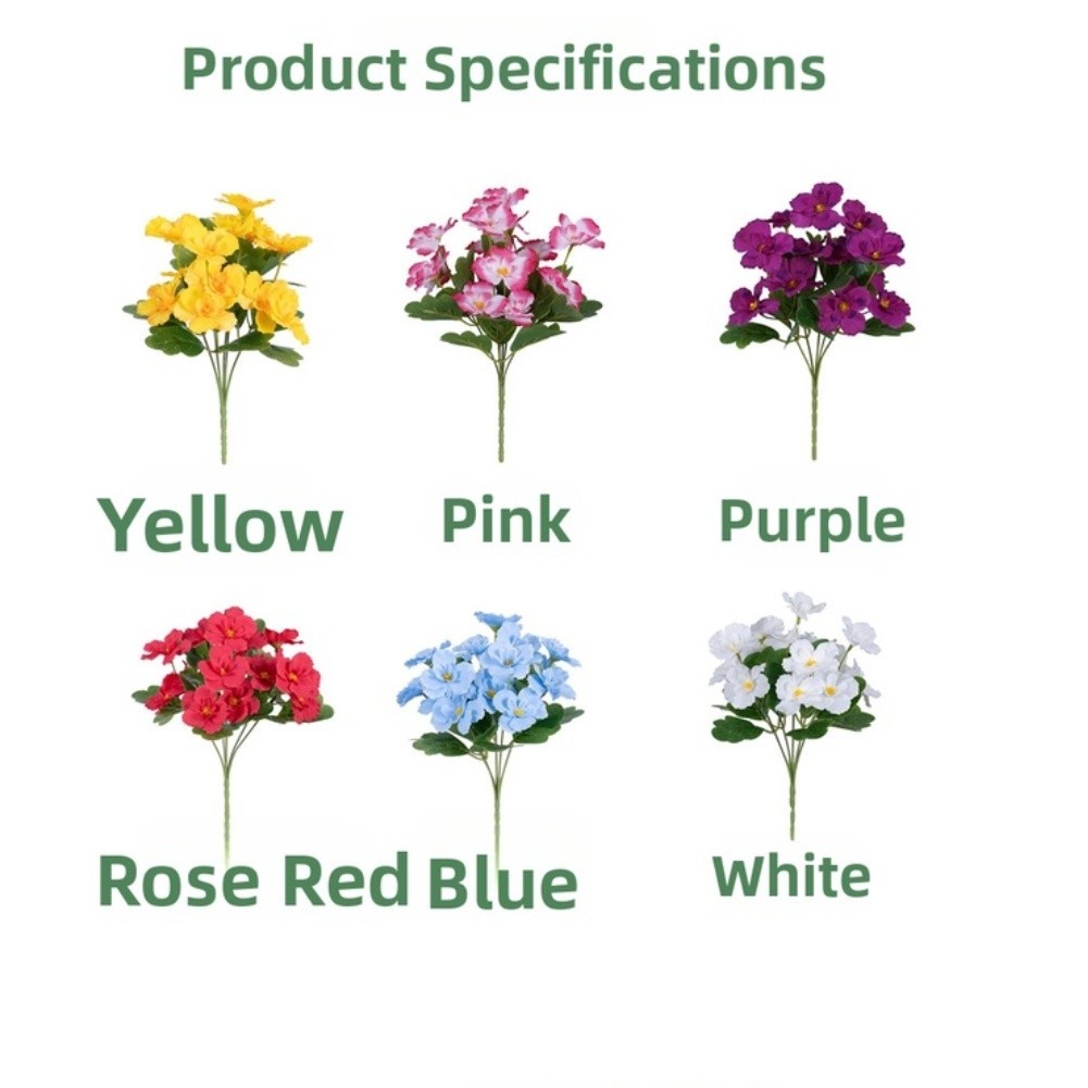 Silk Flower Artificial Daisy Butterfly Decor for Wedding Home Outdoor