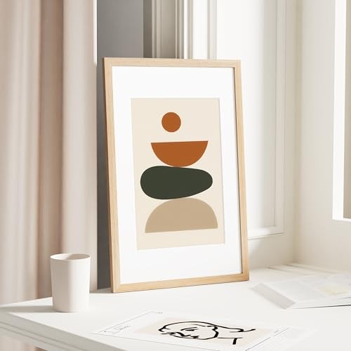 Picture Frame, Solid Wood Frame with Plexiglass, Includes 8×12 11×17 Natural