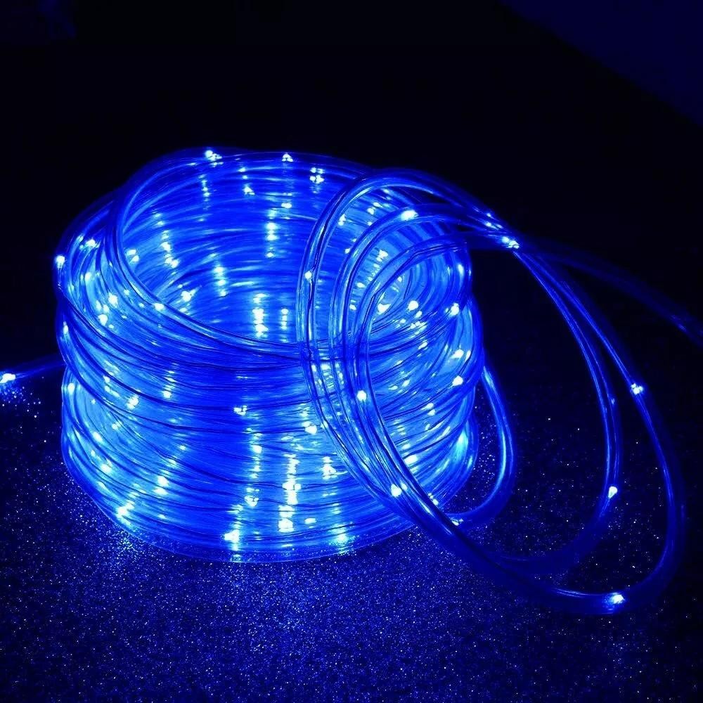7m/12m/22m/32m Garland Tube Strip Lights Outdoor Waterproof LED Solar Rope Strin