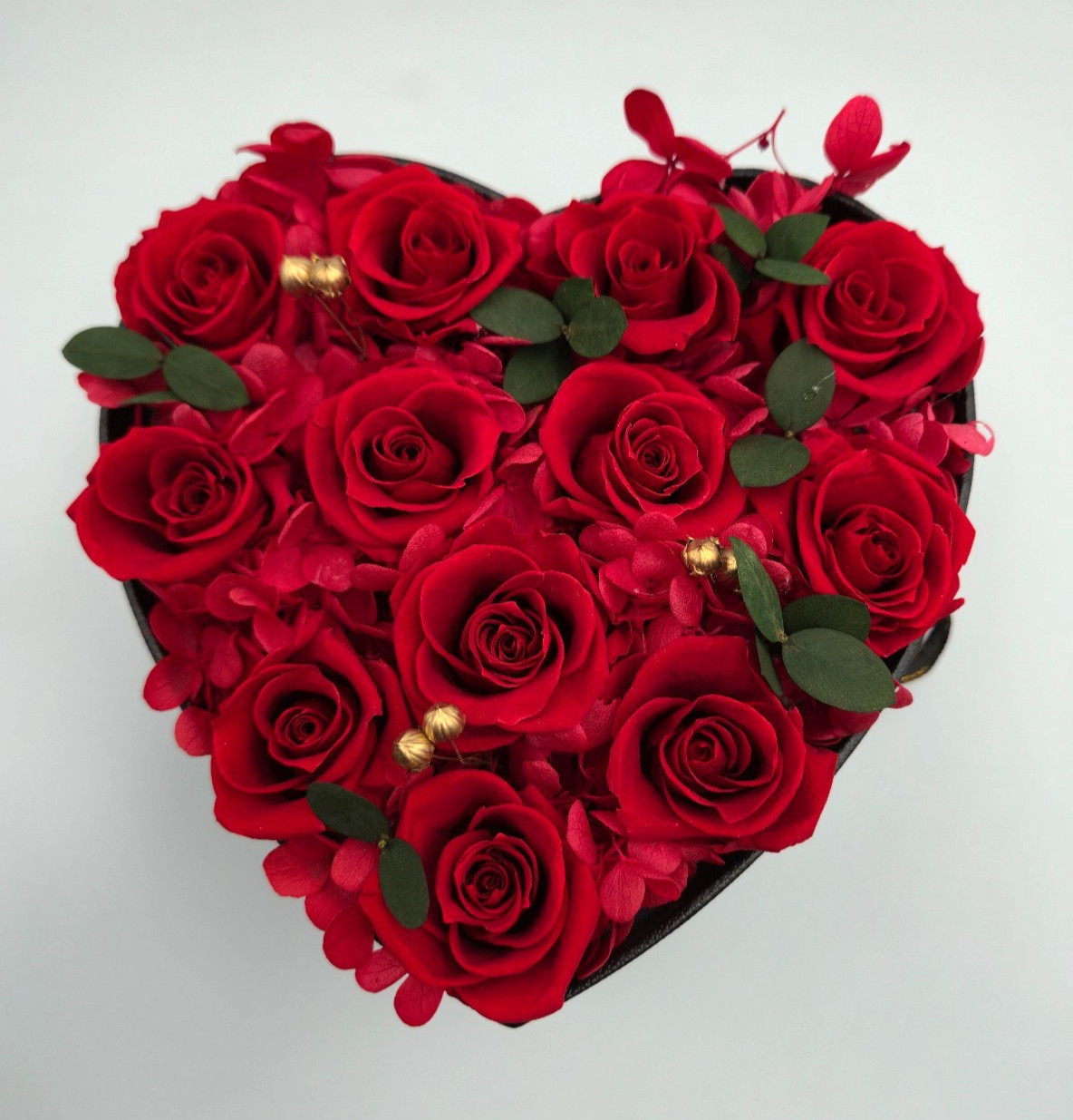 12 Pcs Preserved Roses in a Box Birthday Gifts for Women, Forever Red Roses