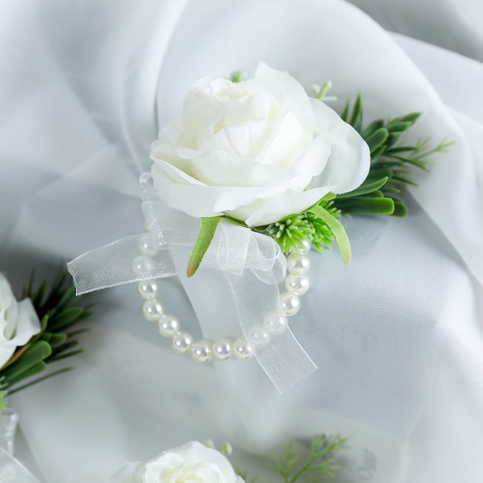 Wrist Corsage Wristlet Band Bracelet for Girls Bride Bridesmaid, Corsages Wri…