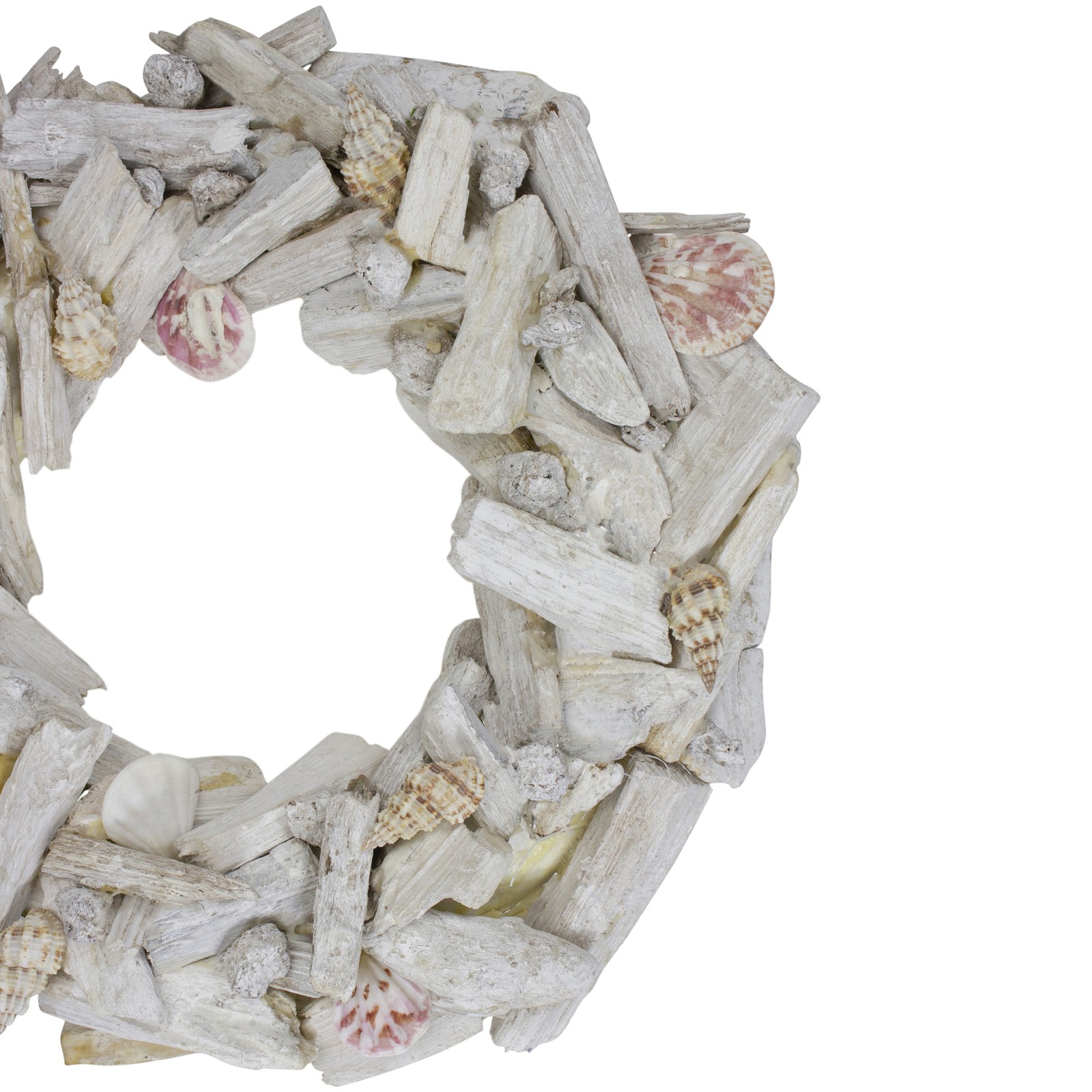 Northlight 13″ Nautical Driftwood and Seashell Artificial Summer Wreath