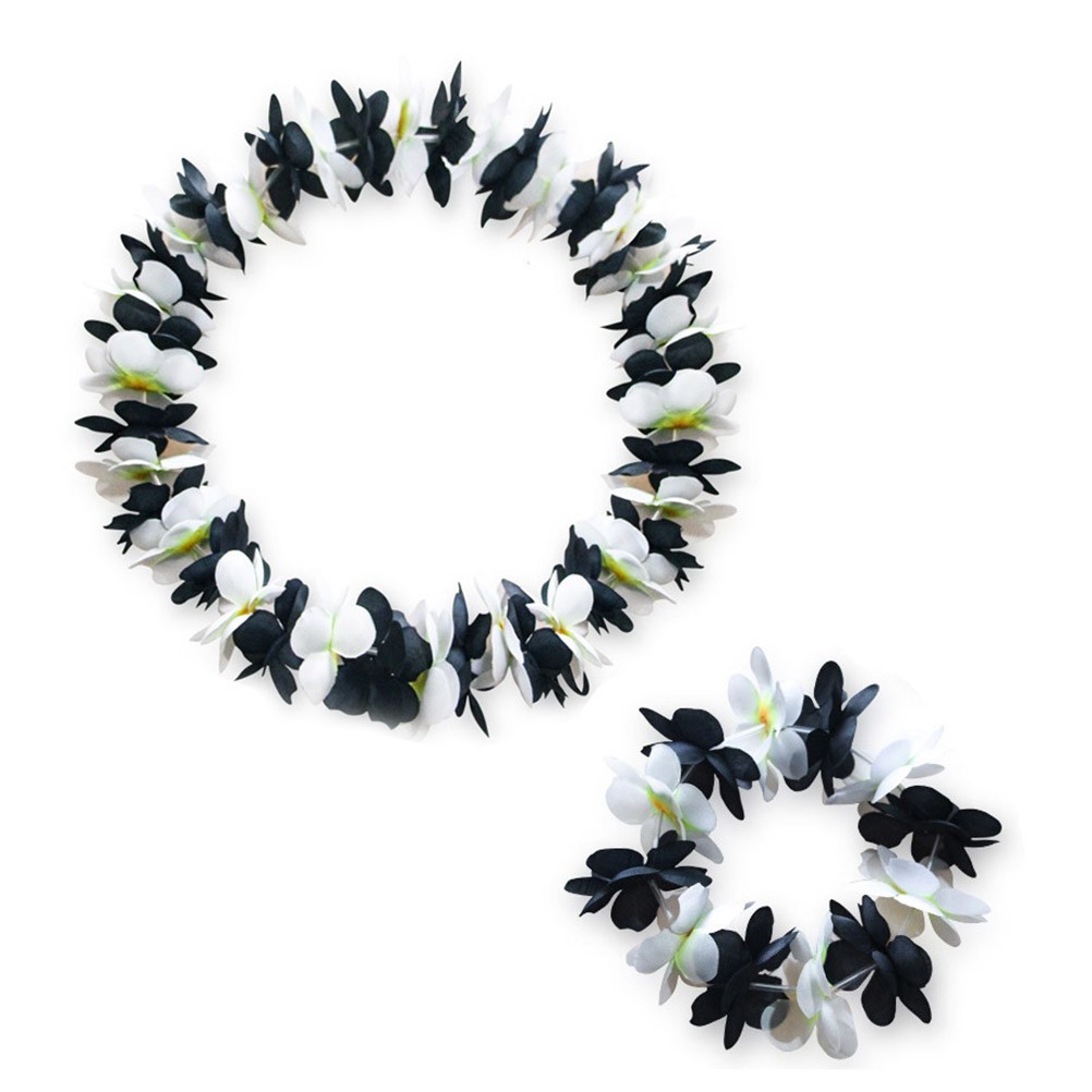 4Pcs Reusable Artificial Flower Floral Wreath Necklace Bracelet Headband Set